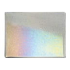 Light Silver Gray Transparent, Double-rolled, Iridescent, rainbow, 3 mm, Fusible