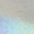 Light Silver Gray Transparent, Double-rolled, Iridescent, rainbow, 3 mm, Color Sample, 2 x 2 in.