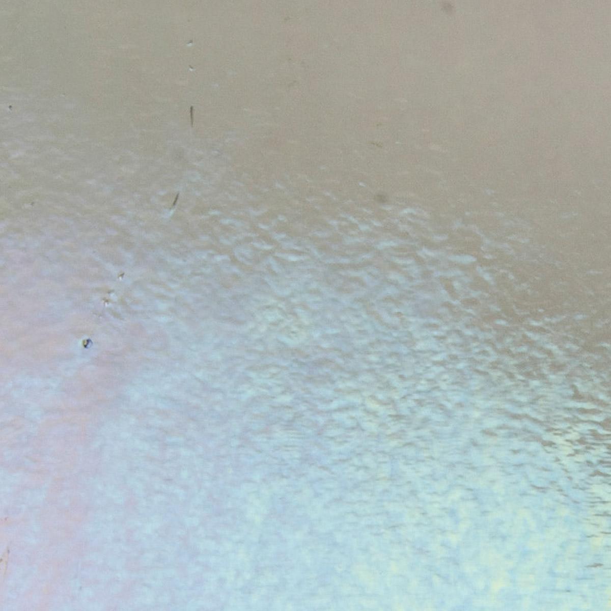 Light Silver Gray Transparent, Thin-rolled, Iridescent, rainbow, 2 mm, Color Sample, 2 x 2 in.
