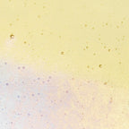 Light Amber Transparent, Double-rolled, Iridescent, rainbow, 3 mm, Color Sample, 2 x 2 in.
