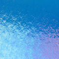 True Blue Transparent, Double-rolled, Iridescent, rainbow, 3 mm, Fusible