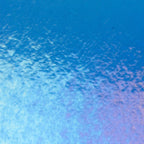 True Blue Transparent, Double-rolled, Iridescent, rainbow, 3 mm, Fusible