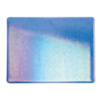 True Blue Transparent, Double-rolled, Iridescent, rainbow, 3 mm, Fusible
