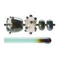Copper Green Lustre Transparent, Lustre, Rod, 5 mm, Torch Compatible