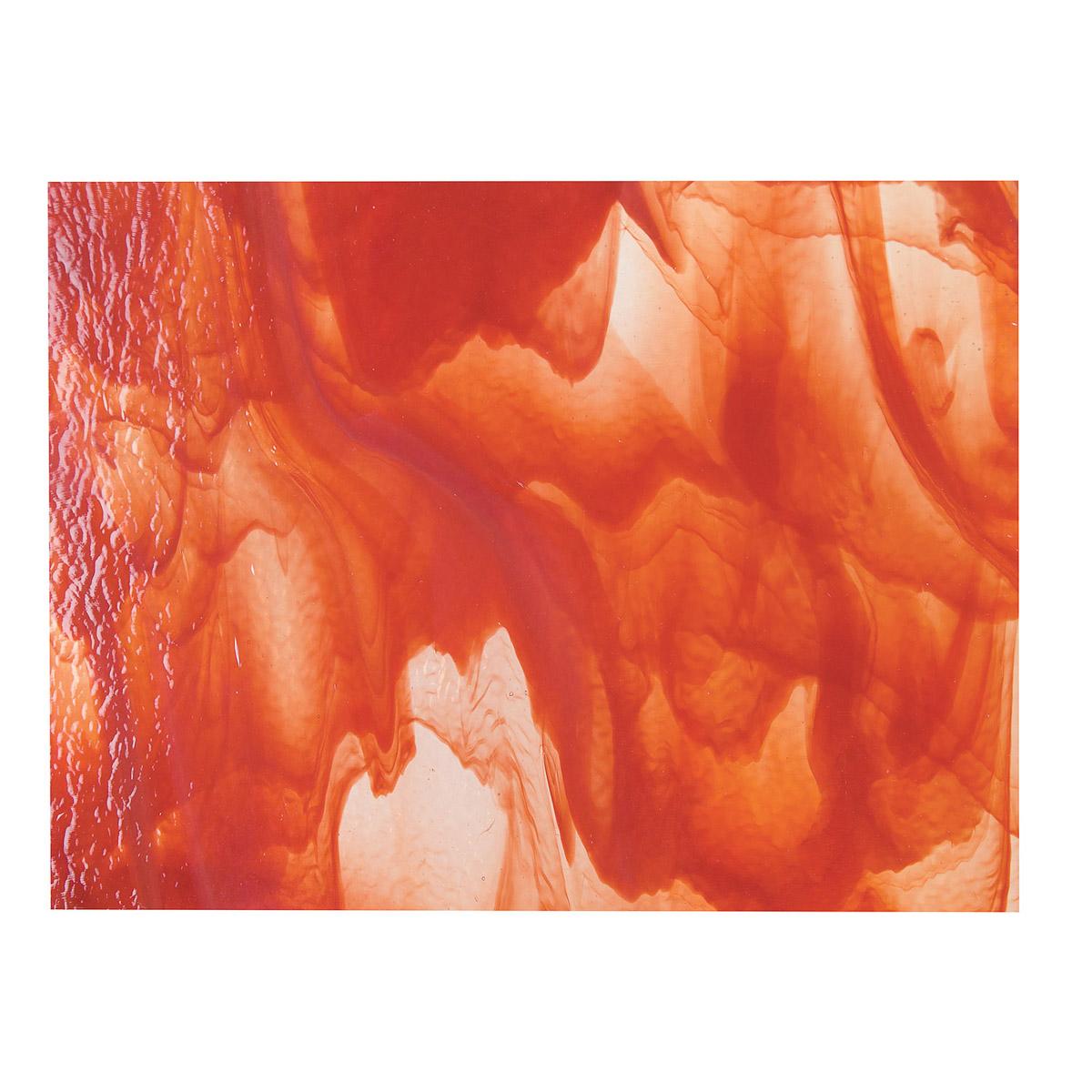 Clear, Red Opal 2-Color Mix, Double-rolled, 3 mm, Fusible