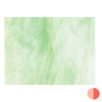Clear, Spring Green Opal 2-Color Mix, Double-rolled, 3 mm, Fusible
