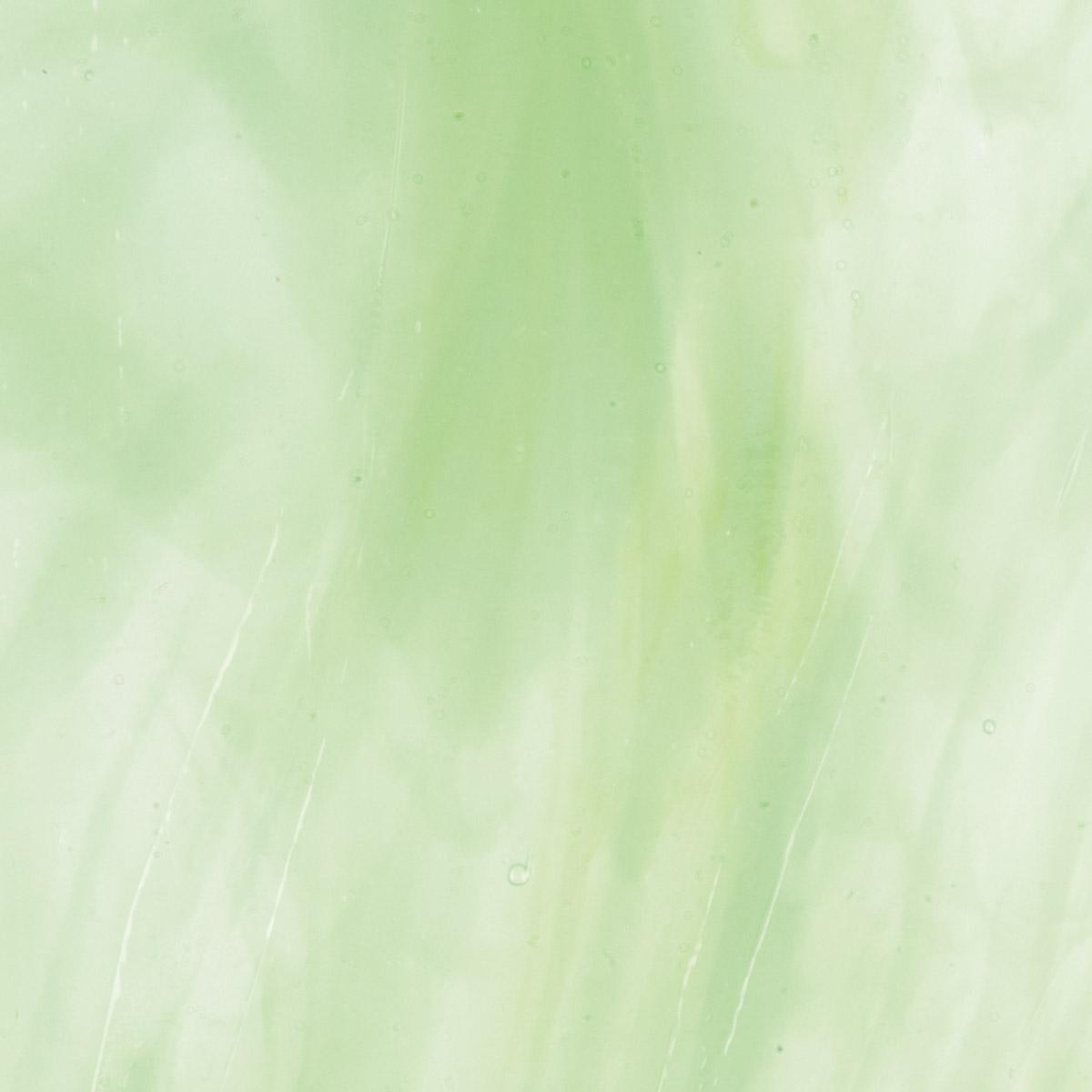 Clear, Spring Green Opal 2-Color Mix, Double-rolled, 3 mm, Color Sample, 2 x 2 in.