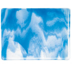 Clear, Egyptian Blue Opal 2-Color Mix, Double-rolled, 3 mm, Fusible