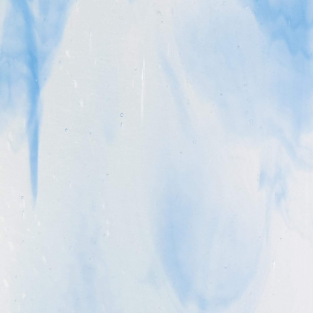 Clear, Egyptian Blue Opal 2-Color Mix, Double-rolled, 3 mm, Color Sample, 2 x 2 in.