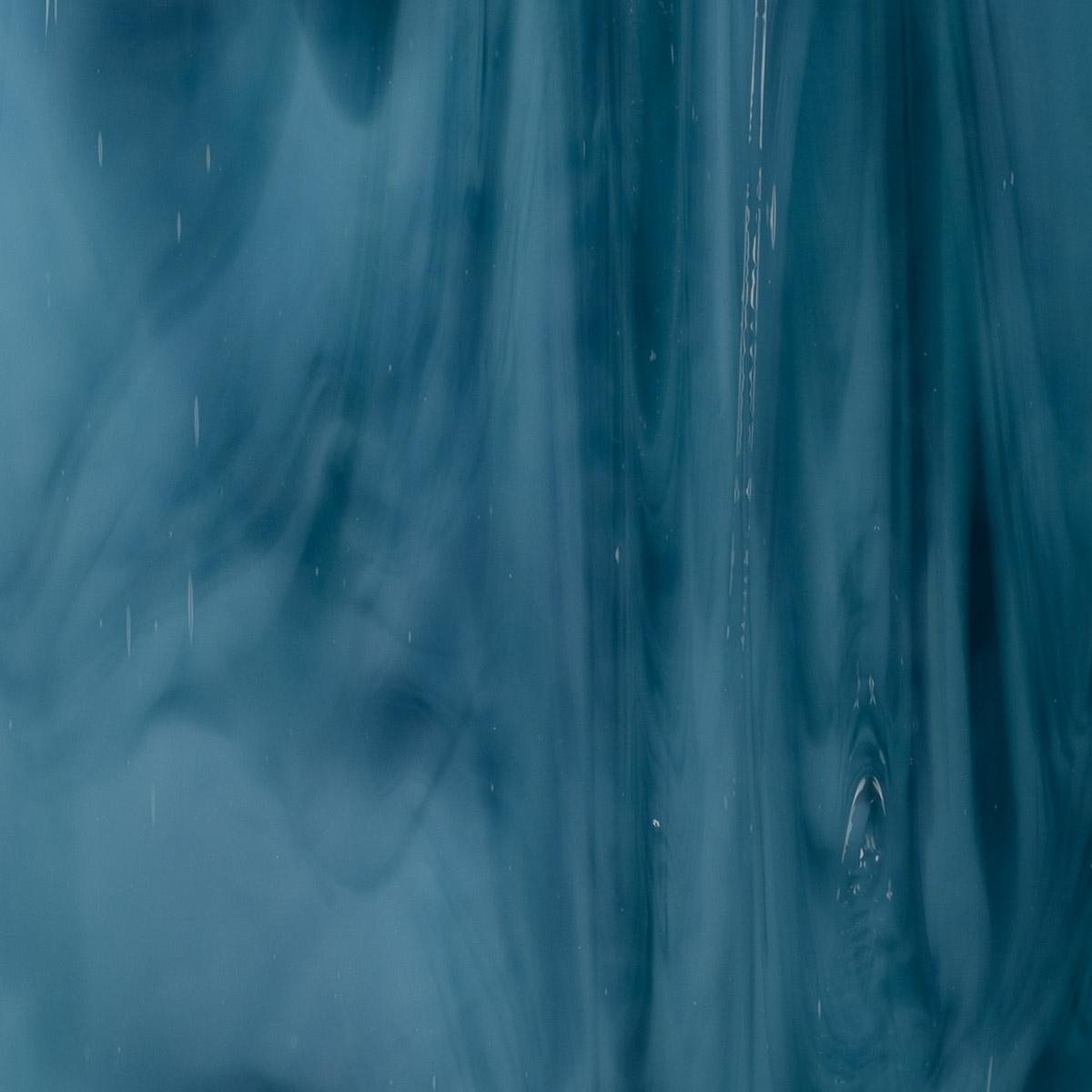 Powder Blue Opal, Marine Blue 2-Color Mix, Double-rolled, 3 mm, Fusible