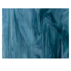 Powder Blue Opal, Marine Blue 2-Color Mix, Double-rolled, 3 mm, Fusible