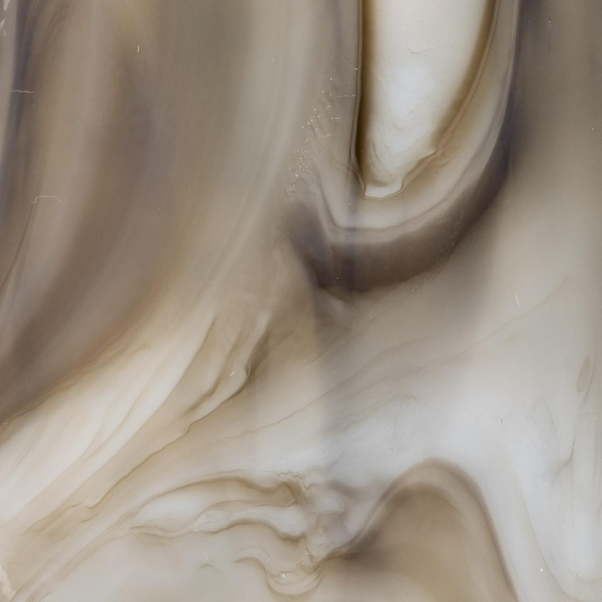 White, Dark Brown 2-Color Mix, Single-rolled, 3 mm, Color Sample, 2 x 2 in.