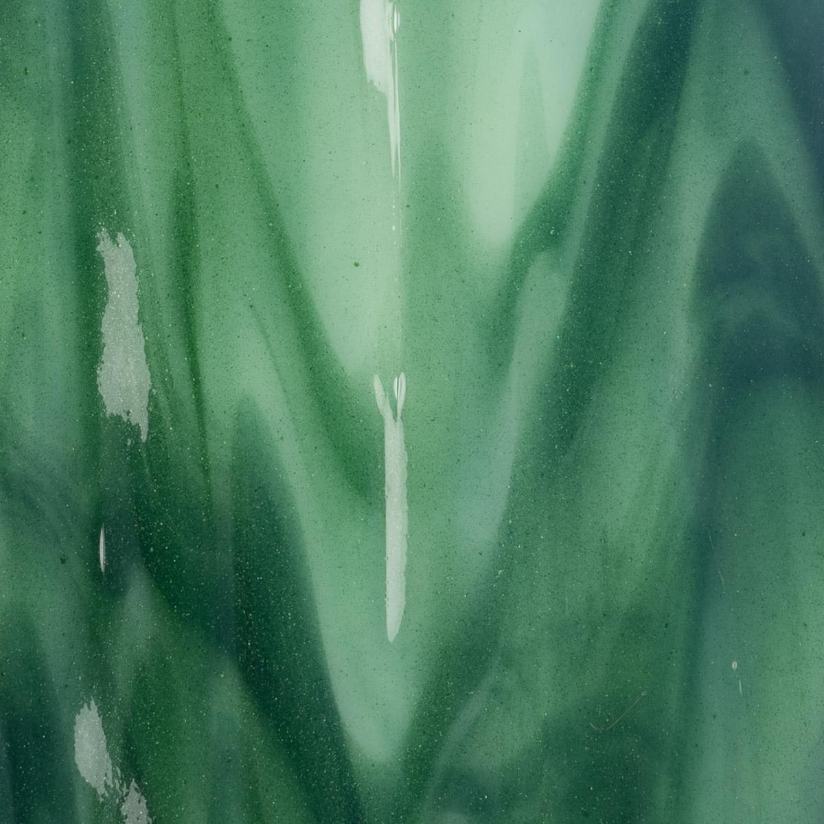 Mint Green Opalescent, Aventurine Green 2-Color Mix, Single-rolled, 3 mm, Color Sample, 2 x 2 in.