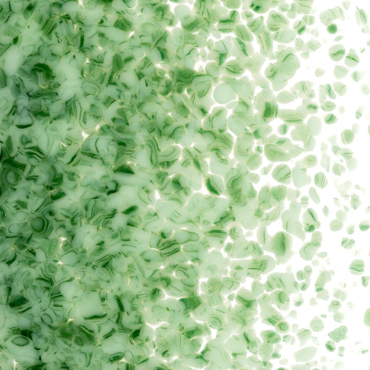 Mint Green Opalescent, Aventurine Green 2-Color Mix, Medium Frit, Fusible