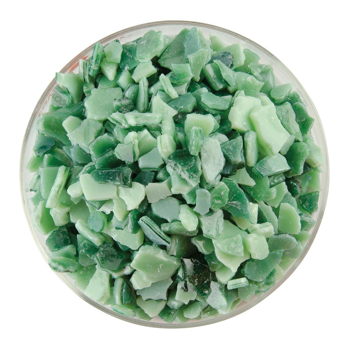 Mint Green Opalescent, Aventurine Green 2-Color Mix, Extra Large Frit, Fusible