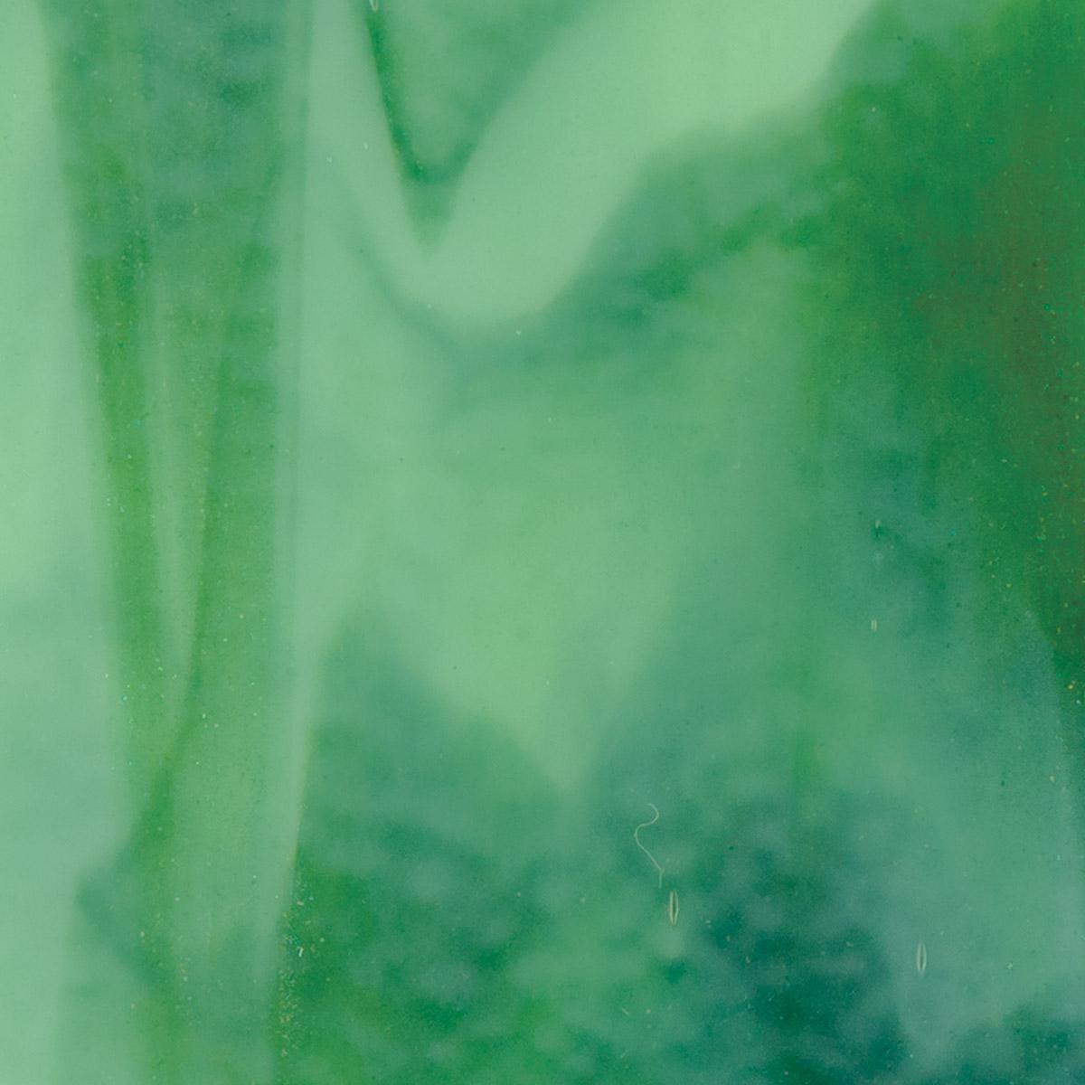 Mint Green Opalescent, Aventurine Green 2-Color Mix, Double-rolled, 3 mm, Color Sample, 2 x 2 in.