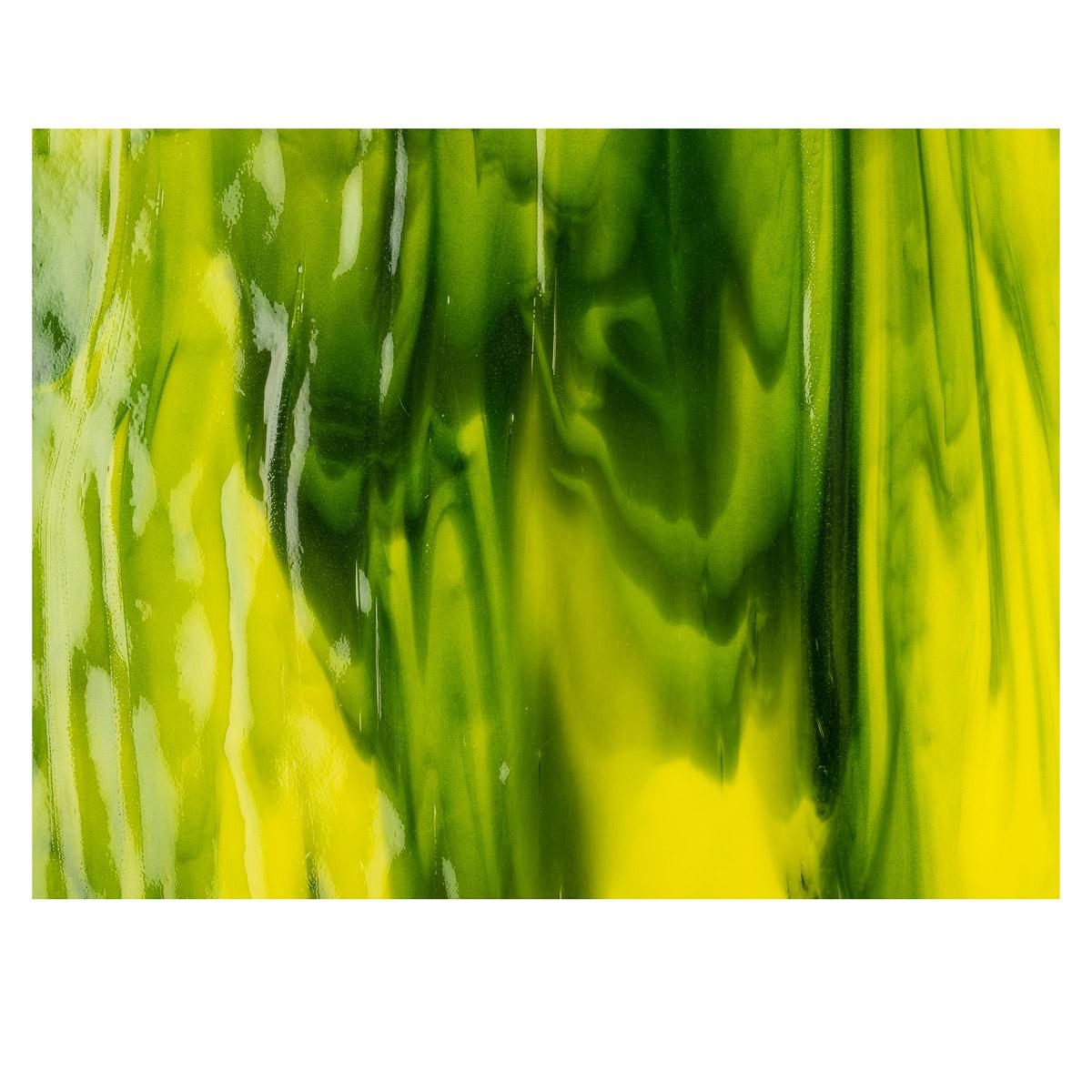 Yellow Opalescent, Aventurine Green 2-Color Mix, Single-rolled, 3 mm, Fusible