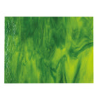 Yellow Opalescent, Aventurine Green 2-Color Mix, Double-rolled, 3 mm, Fusible