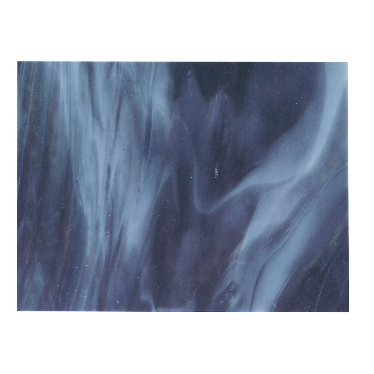 Royal Purple, Powder Blue Opal 2-Color Mix, Double-rolled, 3 mm, Fusible