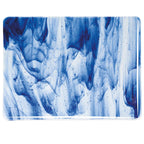 Clear, Blue Aventurine 2-Color Mix, Double-rolled, 3 mm, Fusible