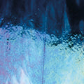 Clear, Blue Aventurine 2-Color Mix, Double-rolled, Iridescent, rainbow, 3 mm, Color Sample, 2 x 2 in.