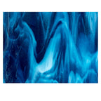 Copper Blue, White Opal 2-Color Mix, Double-rolled, 3 mm, Fusible