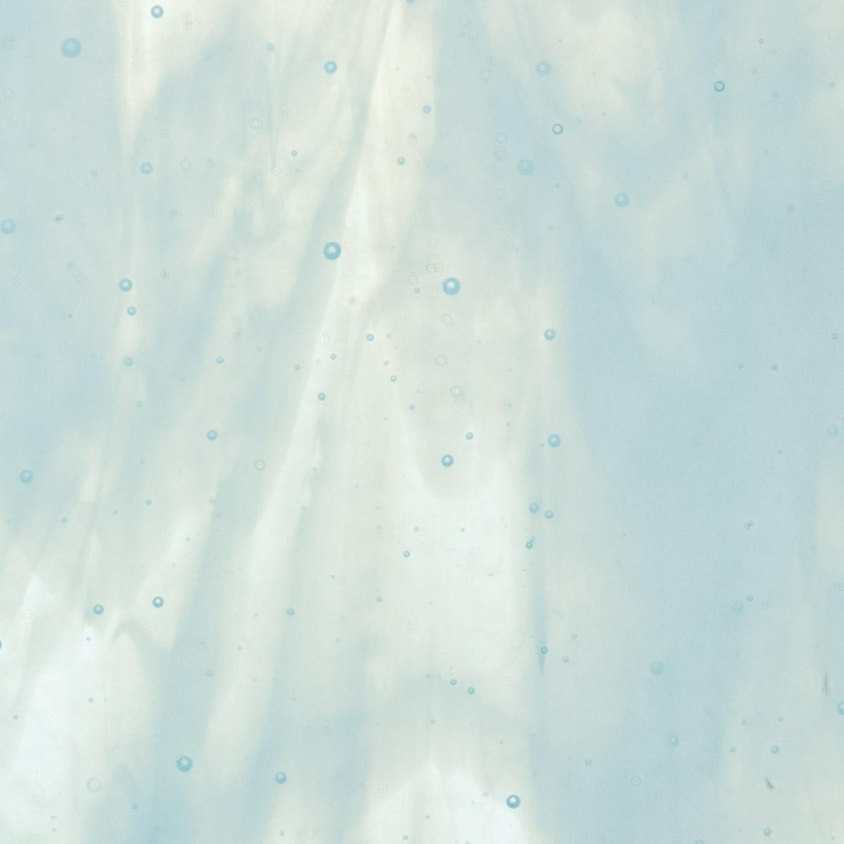 Aqua Blue, White 2-Color Mix, Double-rolled, 3 mm, Color Sample, 2 x 2 in.