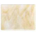 Warm White Opalescent, Light Amber Transparent 2-Color Mix, Double-rolled, 3 mm, Fusible