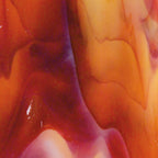 Soft Yellow Opal, Deep Red 2-Color Mix, Single-rolled, 3 mm, Color Sample, 2 x 2 in.