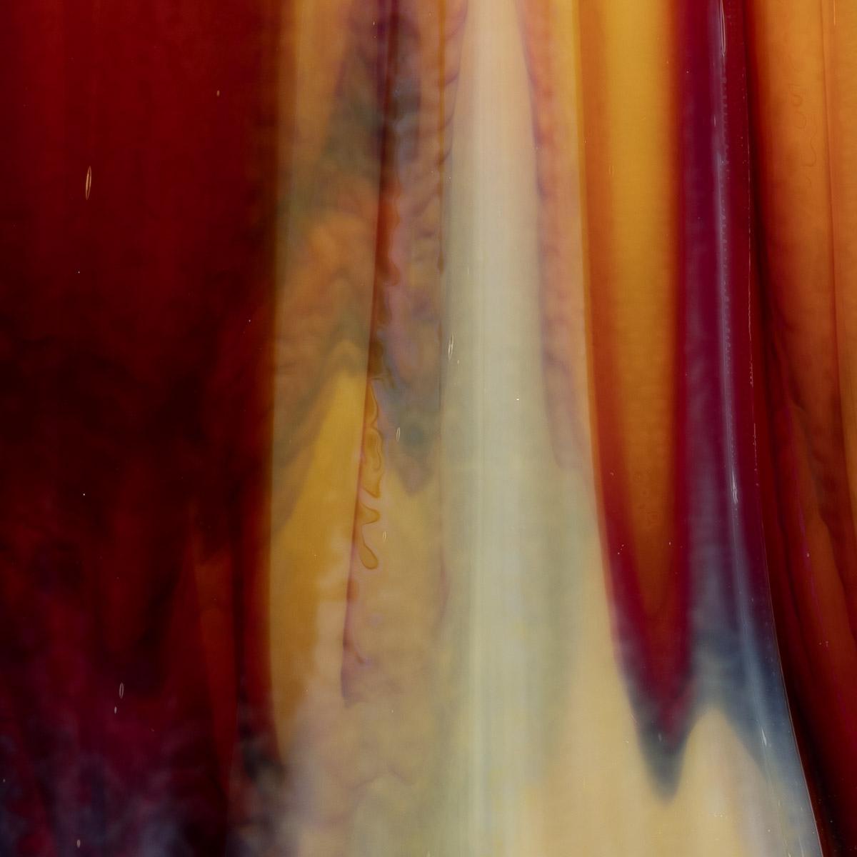 Soft. Yellow Opal, Deep Red 2-Color Mix, Double-rolled, 3 mm, Fusible