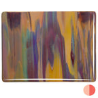Soft Yellow Opal, Deep Red 2-Color Mix, Double-rolled, 3 mm, Fusible