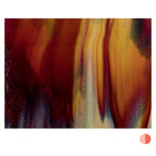 Soft Yellow Opal, Deep Red 2-Color Mix, Double-rolled, 3 mm, Fusible