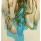 French Vanilla with Lt Turquoise Blue 2-Color Mix, Infusion, 3 mm, Fusible