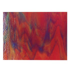 Cranberry, Royal Blue, Spring Green 3+ Color Mix, Double-rolled, 3 mm, Fusible