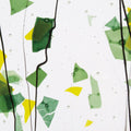 SUMMER: Green and Yellow on Clear Clear Base Collage, Single-rolled, 3 mm, Fusible