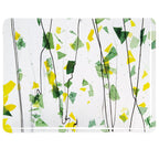 SUMMER: Green and Yellow on Clear Clear Base Collage, Single-rolled, 3 mm, Fusible