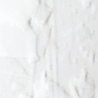 WINTER: White (with Clear Streamers) on Clear Clear Base Collage, Single-rolled, 3 mm, Fusible