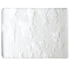 WINTER: White (with Clear Streamers) on Clear Clear Base Collage, Single-rolled, 3 mm, Fusible
