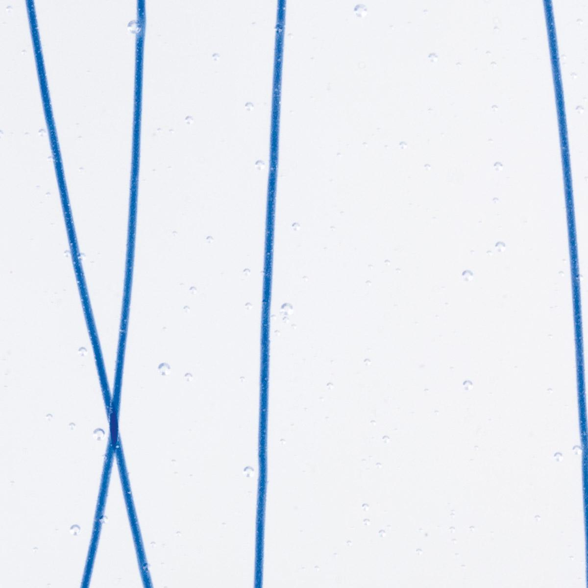 Royal Blue Clear Base Collage, Single-rolled, 3 mm, Fusible