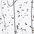 Black Frit, Black Streamers Clear Base Collage, Single-rolled, 3 mm, Color Sample, 2 x 2 in.