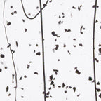 Black Frit, Black Streamers Clear Base Collage, Single-rolled, 3 mm, Color Sample, 2 x 2 in.