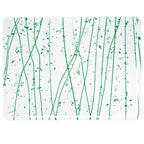 Dark Green, Jade Green Frit, Dark Green Streamers Clear Base Collage, Single-rolled, 3 mm, Fusible