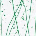 Dark Green, Jade Green Frit, Dark Green Streamers Clear Base Collage, Single-rolled, 3 mm, Color Sample, 2 x 2 in.