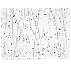 Gray and Black Frit, White Streamers Clear Base Collage, Single-rolled, 3 mm, Fusible