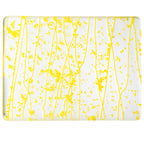 Canary and Sunflower Yellow Frit, Sunflower Yellow Streamers Clear Base Collage, Single-rolled, 3 mm, Fusible