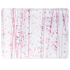 Cranberry and Purple Frit, Cranberry and Purple Streamers Clear Base Collage, Single-rolled, 3 mm, Fusible