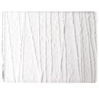 Vanilla and White Frit, Vanilla and White Streamers Clear Base Collage, Single-rolled, 3 mm, Fusible