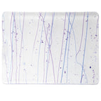 Neo-Lavender and Purple Frit, Cobalt Blue and Purple Streamers Clear Base Collage, Single-rolled, 3 mm, Fusible