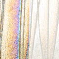 Clear with Clear Streamers Clear Base Collage, Double-rolled, Iridescent, rainbow, 3 mm, Fusible