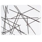 Black Chopstix Clear Base Collage, Double-rolled, 3 mm, Fusible